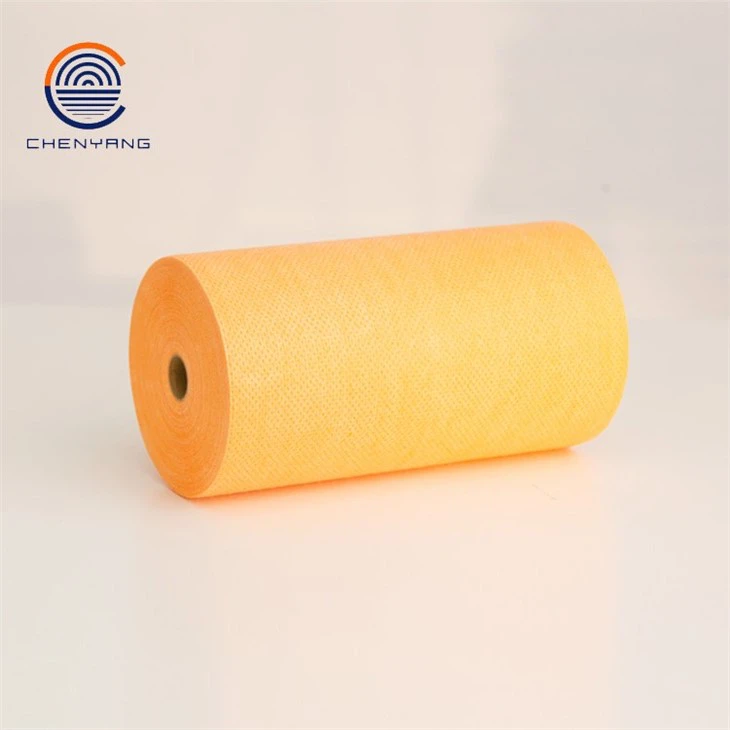Orange Dyed Non Woven Rags
